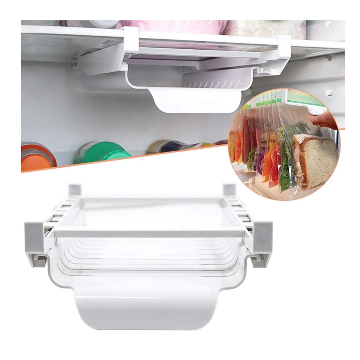 Miniatura 2 de Organizador Nevera + 10 Bolsas Ziplock